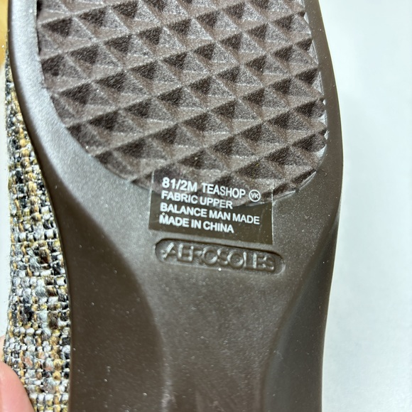 NWOT  brown and tan tweed Aerosoles ballet flats - Picture 5 of 12